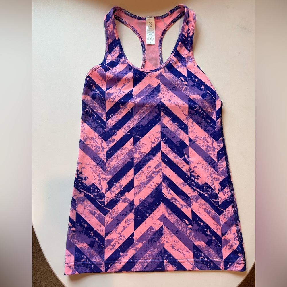 Ivivva Pink & Purple Zig Zag Tank Top Size 10
